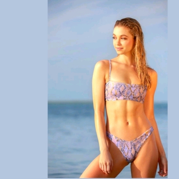 L*Space Rebel Cabana Bikini Set Serpentina Snake - Picture 10 of 16